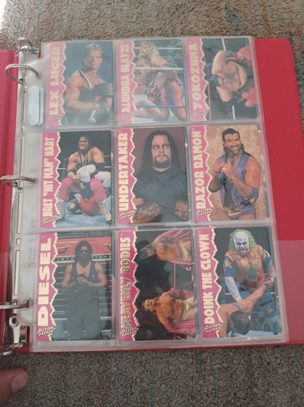 1995 Action Packed WWF Wrestling Cards – Complete 42-Card Set + Extras